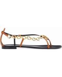 Giuseppe Zanotti - Krabi Chain-link Leather Sandals - Lyst