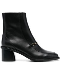 Sandro - 60Mm Buckle-Detailing Leather Boots - Lyst