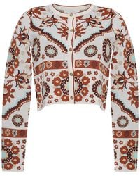 Cara Cara - Ila Floral-Pattern Button Cardigan - Lyst