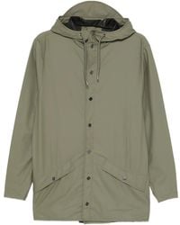 Rains - Kapuzenjacke Mit Knöpfen - Lyst