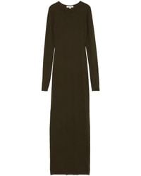 ÉTERNE - Longsleeved Crew-Neck Maxi Dress - Lyst