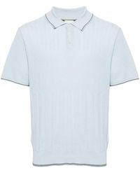 Paul Smith - Panelled Fine-knit Polo Shirt - Lyst