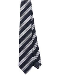 Emporio Armani - Krawatte mit diagonalen Streifen - Lyst