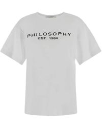 Philosophy Di Lorenzo Serafini - T-Shirt Jersey - Lyst