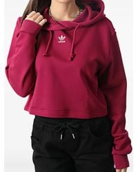 adidas - Logo-embroidered hoodie - Lyst
