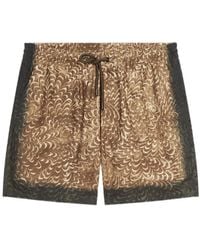 Dries Van Noten - Geometric-Print Swim Shorts - Lyst