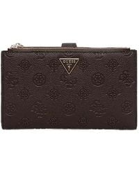 Guess - Blake Logo-Debossed Zip-Around Wallet - Lyst