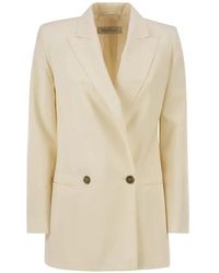 Max Mara - Double-Breasted Peak-Lapel Blazer - Lyst