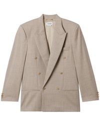 Hed Mayner - Double-Breasted Pinstripe Blazer - Lyst
