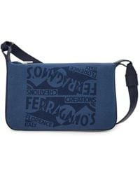 Ferragamo - Shoulder Bag With Logo - Lyst
