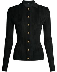 Balmain - Buttoned Ribbed-Knit Cardigan - Lyst