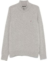 Tommy Hilfiger - Half-Zip Wool Sweater - Lyst