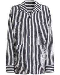 Dolce & Gabbana - Crinkled Striped Vanity Shirt - Lyst