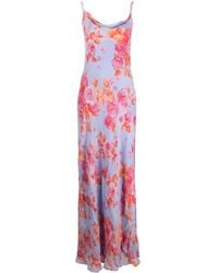 ANDAMANE - Floral-print Slip Maxi Dress - Lyst