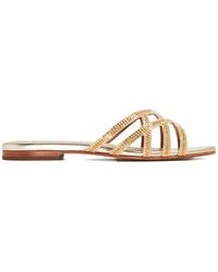 Nicoli - Zuri Embellished Cross-Strap Sandals - Lyst