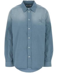 Miu Miu - Oversized Solid Shirt - Lyst