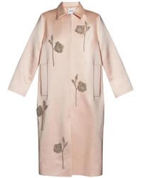 Erdem - Crystal-Embroidered Single-Breasted Coat - Lyst
