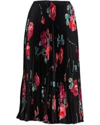 N°21 - Jupe Plissée À Fleurs - Lyst