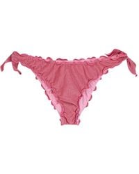 MC2 Saint Barth - Moon Drawstring Ruffled Bikini Bottoms - Lyst