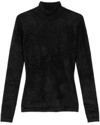 Versace - High-Neck Embellished Sweater - Lyst