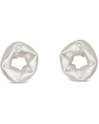 Completedworks - Oversized Scrunch Embellished Earrings - Lyst