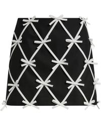 Moschino - Wool Skirt With Bows - Lyst
