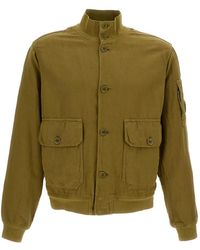 C.P. Company - Broken Twill Lens Bomber Jacket - Lyst