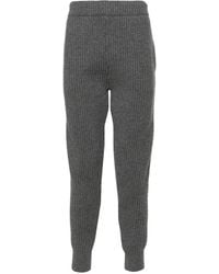 Gucci - Web-Stripe Ribbed Track Pants - Lyst