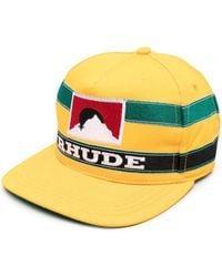 Rhude - Logo-Patch Baseball Cap - Lyst