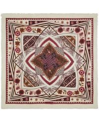 Ferragamo - Nirvana Print Silk Shawl - Lyst