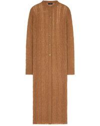 Alanui - Langer Cardigan mit Zopfmuster - Lyst