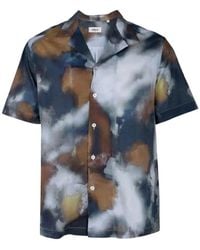 Altea - Abstract-Print Short-Sleeves Shirt - Lyst
