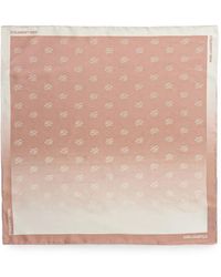 KARL LAGERFELD - Monogram-Print Silk Scarf - Lyst
