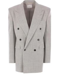 Saint Laurent - Wool-silk Blazer - Lyst