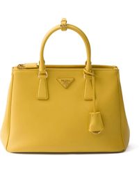 Prada - Große Galleria Tasche Aus Leder - Lyst