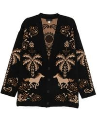 Alanui - Cardigan En Maille Intarsia - Lyst