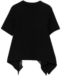 Sacai - Chest-Pocket Asymmetric T-Shirt - Lyst