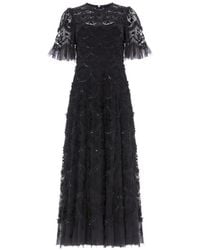 Needle & Thread - Sequin-Embellished Ruffled Maxi Dress - Lyst