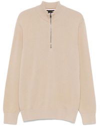 BOSS - Pull En Coton À Fermeture Zippée - Lyst