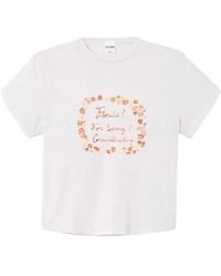 RE/DONE - 1950S Boxy Floral-Print T-Shirt - Lyst