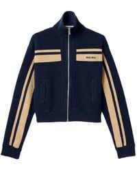Miu Miu - Cotton Crochet Cardigan - Lyst