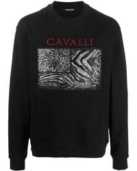 Roberto Cavalli - Logo-Print Sweatshirt - Lyst