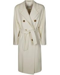 Max Mara - Buttoned Belted Coat - Lyst