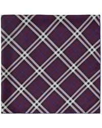Burberry - Nova Check Silk Scarf - Lyst