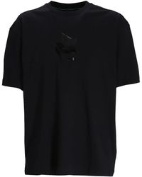 BOSS - T-Shirt Mit Print An Der Brust - Lyst