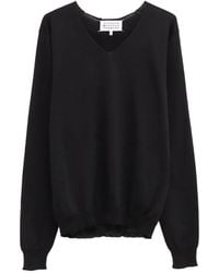 Maison Margiela - V-Neck Sweater - Lyst
