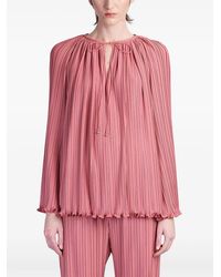Lanvin - Plissé Blouse - Lyst