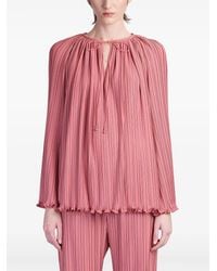 Lanvin - Plissé Blouse - Lyst