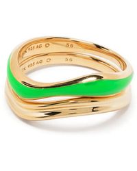 Maria Black - Soma Neon-Plated Ring Stack - Lyst
