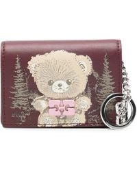 Ganni - Porte-Cartes Bou Teddy Imprimé - Lyst